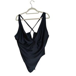 Old Navy Black One Piece Swimsuit‎ Plus Size 4X Brand New Tie Back